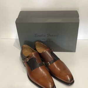Emilio Franco Italian leather shoes double strap